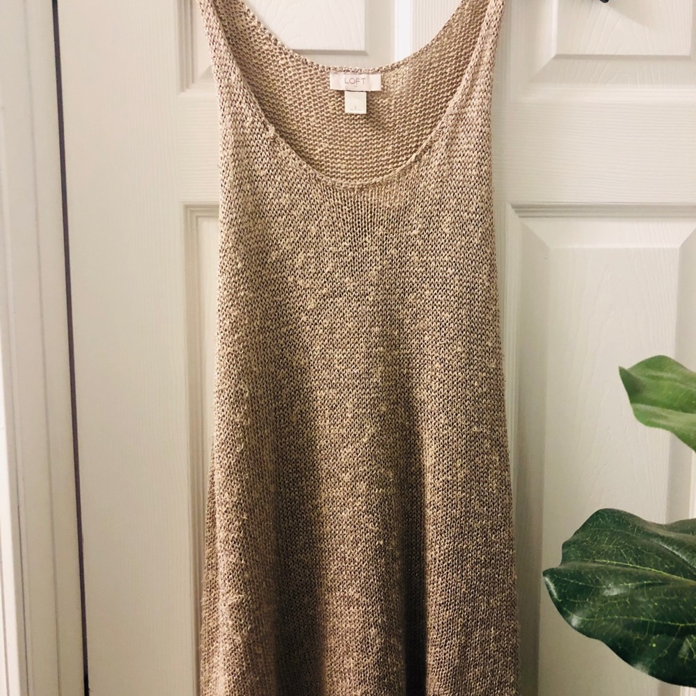 LOFT ✨woven glitter vest! ✨ size L